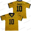 Jerseys NCAA Michigan Wolverines Football Jersey 10 Desmond Howard Tom Brady Charles Woodson Shea Patterson College 축구 저지