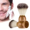 Eco-friendly Barbiere Pennello da barba Manico in legno Blaireau Viso Barba Pulizia Uomo Rasatura Rasoio Pennelli Strumenti puliti per apparecchi