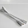 Switch 20cm T5 T8 Double End Hane Hane 3 Pin LED Tube Connector Kabel Tråd Förlängningssladd för integrerad LED Tube Glödlampa Vit Färg