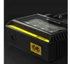 Nitecore D4 Digi Charger LCD عرض عالمي صالح 18650 14500 16340 26650 18350 17500 مع كابل الشحن