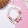 New Trendy Girls Enamel Metal Ocean Animal Charm Bead Strands Bracelet High Quality Handmade Colorful Hand Jewelry