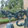 Dekorativ gjutjärn Fransk stil Rull Flower Bracket Door Bell Patio Garden Gate Hook Yard Outdoor Home Decent Accent Welcome Di8209472