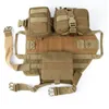 Tactische Militaire Dog Apparel Vest Harnas Set met Pouch Molle Pet Kleding Jas Verstelbare Nylon Grote Hond Patrol Apparatuur Benodigdheden