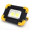 DHL COB-uppladdningsbar arbetslampa FloodLight 20W 1500LM USB Laddning Portable Searchlight Nödlampor LED Flood Light Outdoor