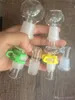 wholesale Glass Reclaim Ash Catcher 14mm 18mm Male Female Joint Glass Reclaimer Adapters With Keck Clip For Glass Bong Oil Rigs