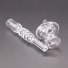 Shisha Quarz Dab Strohspitzen mit Clip für Mini -Nektar -Kollektor -Kits 10 mm 14 mm 18 mm Knaller Nagelglas Wasser Bongs Rohre