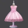 Vestido doce de verão para meninas, 210 anos, vestidos de princesa, casamento, linha dourada, flores bordadas, formal, festa de aniversário, vestido 1236789