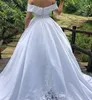 Abiti da sposa eleganti in pizzo A Line con spalle scoperte Appliques Abito da sposa Abiti da sposa Plus Size Vestidos De Novia robes de mari￩e