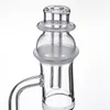 Quartz Banger Boule à quartz et clou à douille avec bouchon en verre transparent bonne étanchéité pour les tuyaux d'eau en verre Bong dab rigs