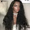 Deep Part Water Wavy Human Hair Wigs 136 Wet and Wavy Lace Front Wigs Brazilian Lace Frontal Wig Pre Plucked Bleached Knots9061204