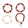 5 Colors Multilayer Beadsed Elegant Temperament Bracelet for Woman Party Jewelry