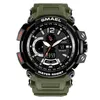 Smael Marka Mężczyźni Zegarki Zegar Mężczyźni Wojskowy Army Sport LED Digital Wristwatch Data 1702 Relogio Masculino Esportivo Militar