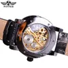 Montre en or Transparent hommes montres Top marque de luxe Relogio mâle horloge décontracté Montre Homme mécanique squelette Montre Wat273a