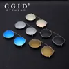 Cgid 2018 Mode Mannen Gepolariseerde Zonnebril Ronde Steampunk Afneembare Clip-On Shades Merk Designer Zon Glas Vintage Metaal E76 Y193478497