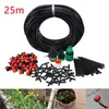 25m DIY Automático Irrigação de gotejamento Equipamentos de rega kits de dispositivos de água de jardim 4/7 Capilares Irrigações de água kit de ferramentas de mangueira