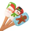 Christmas Style Silicone Cream Butter Cake Spatula Mixing Batter Scraper Brush Butter Mixer Cake Brushes Baking Kitchen Tools