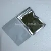 500pcs luktsäker Folie Zip Lock Clear Poly Bag Självförseglingsbar Aluminium Förvaring Pouch Candy Tea Prov Pack Mylar Packet 8,5 * 13cm