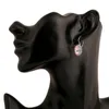 Großhandel - Ohrringe Modeboutique Zirkon Kristall Französische Ohrringe Set mit Bohrer Umweltschutz Ohrringe Schmuck