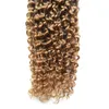 100% Human Włosów Wiązki 1 PC Kinky Curly 8-30 cal Rozszerzenia włosów Non-Remy Brazylijski Włosy Wiązki 100g