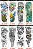 Adesivo tatuaggio temporaneo impermeabile Braccio completo Grande teschio Old School Cool Fashion Tatoo Adesivi Flash Tatuaggi finti per uomo Donna8077020