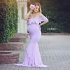 Maternity Dresses For Po Shoot Maternity Pography Props Pregnancy Off Shoulder Ruffles Maxi Dresses Gown Pregnant Clothes7220907