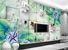 3D papier peint murale TV mur fond mur Coloré forêt animal salon chambre TV fond papier peint mural pour murs 3 d