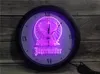 0R001 Jagermeister App RGB LED Neon Işık İşaretleri Duvar Saati