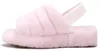 Designer-Otlee Leopard Slide Dames Dame Girl Seashell Pink Charcoal Lantana Multi Sneeuwschoenen Slippers