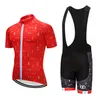 Factory Direct Sales 2020 Team Pro Jersey 20D Bike Shorts Set ROPA Ciclismo para hombres Red Summer Summer Cycling Dry Cycling Jersey Maillot Pants
