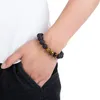 Naturstein Perlenarmband Stränge Herren Vulkangestein Edelstein ätherisches Öl Diffusion Yoga Handgelenkschmuck