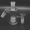 Catchers de cinzas de vidro de fumar 14mm 18mm 45 90 90 graus com 14mm tigelas 14 Ashcatcher pneu percolador para plataformas de petróleo de bong de gancho j-gancho