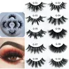 Neue 3Pairs 15-18mm Gefälschte 3d Nerz Wimpern Natürliche Falsche Wimpern Nerz Wimpern Wimpern Verlängerung Make-Up-Tool