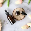 5-50 ml bruine druppelaar druppel amberkleurige glazen flessen aromatherapie vloeistof voor essentiële basismassageolie pipet navulbaar