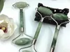 JD004 Natual Facial Massage Roller Öka blodcirkulationen Jade Roller Avkoppling Slimming Tool Solid Jade Stone Face Body Head Neck