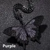 Hotsale High Quality Iced Out Animal Big Butterfly Pendant Necklace Gold Silver Plated Mens Hip Hop Bling Jewelry Gift Wholesale