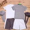 Babys set 2018 Ny sommarbrev Baby Boy Pook Set 3Pieces Hat T-shirt Byxor Sommar Outfit för Toddler Vestidos