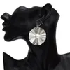 Idealway 2 colori Fashion Silver Gold Metal Drop Drop Orecchini per donne Regalo per gioielli per feste di nozze boho