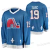 21 PETER FORSBERG QUEBEC Nordiques Heritage 29 Nathan Mackinnon Ian Cole Ryan Graves Peter Stastny Colin Wilson Joe Sakic Tyson Jost Jersey