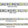 LEDストリップライト300LED 5050 RGBカラーの変更RGBW RGBWWリボンランプと調整可能な白いLEDテープ照明防水7161256