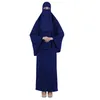 Müslüman Veil Başörtüsü Abaya 3 Parça Elbise Kadınlar İslam Dua Giysi Khimar Etekler Jilbab Tam Kapak Burqa Ramazan Arap Kaftan