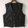 Street Hommes Cuir Gilet Loisirs Manteaux HIP HOP HOP HOP COSTURE VESTES AUTOMNE HIVER HIVER MENS SANCHES VESTES HOMME