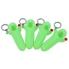 Silicone Bongs glow in dark 4.1'' mini hand pipes smoking oil rigs bong soild color spoon pipe