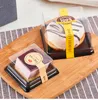 50pcs Donut box mousse cake box baking pastry transparent disposable Free Shipping1