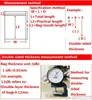 2x2.5cmx20Silk 투명한 폐쇄 포켓 파우치 작은 두꺼운 파우치 알약 가방 보석 가방