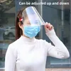 DHL Nakliye Yüz Maskesi Güvenlik Temizle Taşlama Yüz Kalkanı Ekran Maske Vizör Göz Koruma Anti-Sis Koruyucu Tükürük Önlemek Sıçrama Maskesi