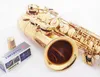 Helt ny suzuki alto saxofon las-2000 guldlack sax professionell munstycke fläckar pads reeds bend nacke