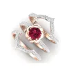 ruby ring gold band