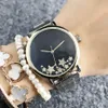 Fashion M design Brand women's Girl Star style Metal steel band Quartz Wrist Watch M62