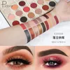 Pudaier 18 Colors Shimmer Glitter Eye Shadow Cosmetic Easy To Color Waterproof Powder Palette Matte Pigmented Eyeshadow