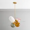 Moderne Kleurrijke Glas Hanglamp Hotel Store Cafe Dinning Kinderkamer Kleuterschool Creatieve Ballon Suspension Hanging Lighting